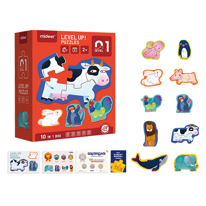 Children's Jigsaw Puzzle Elk Ladder Baby Wooden Toys Early Education Boys and Girls 2-3-6 Years Old