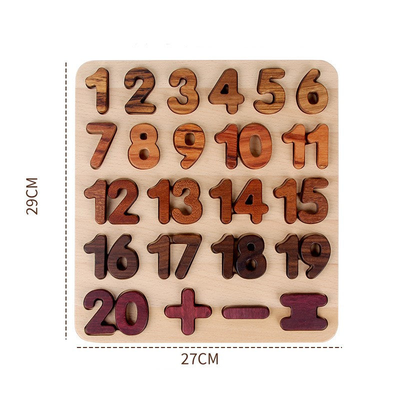 Wooden Letter & Number Board